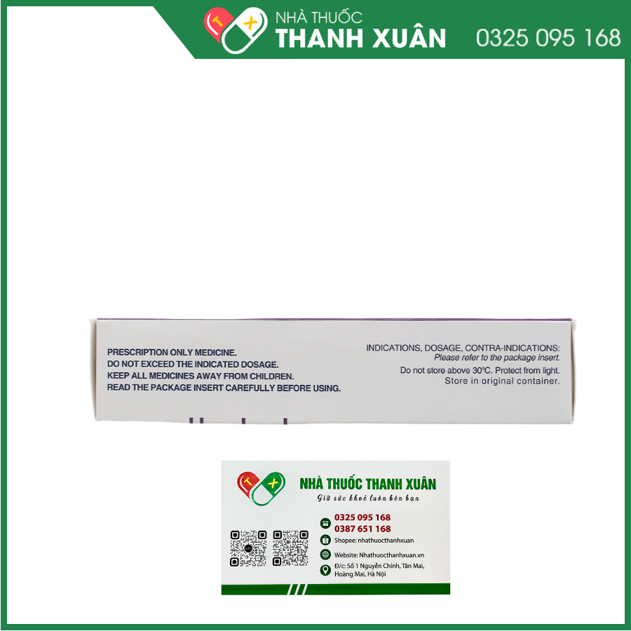 Nolvadex 10mg chỉ định điều trị ung thư biểu mô tuyến vú